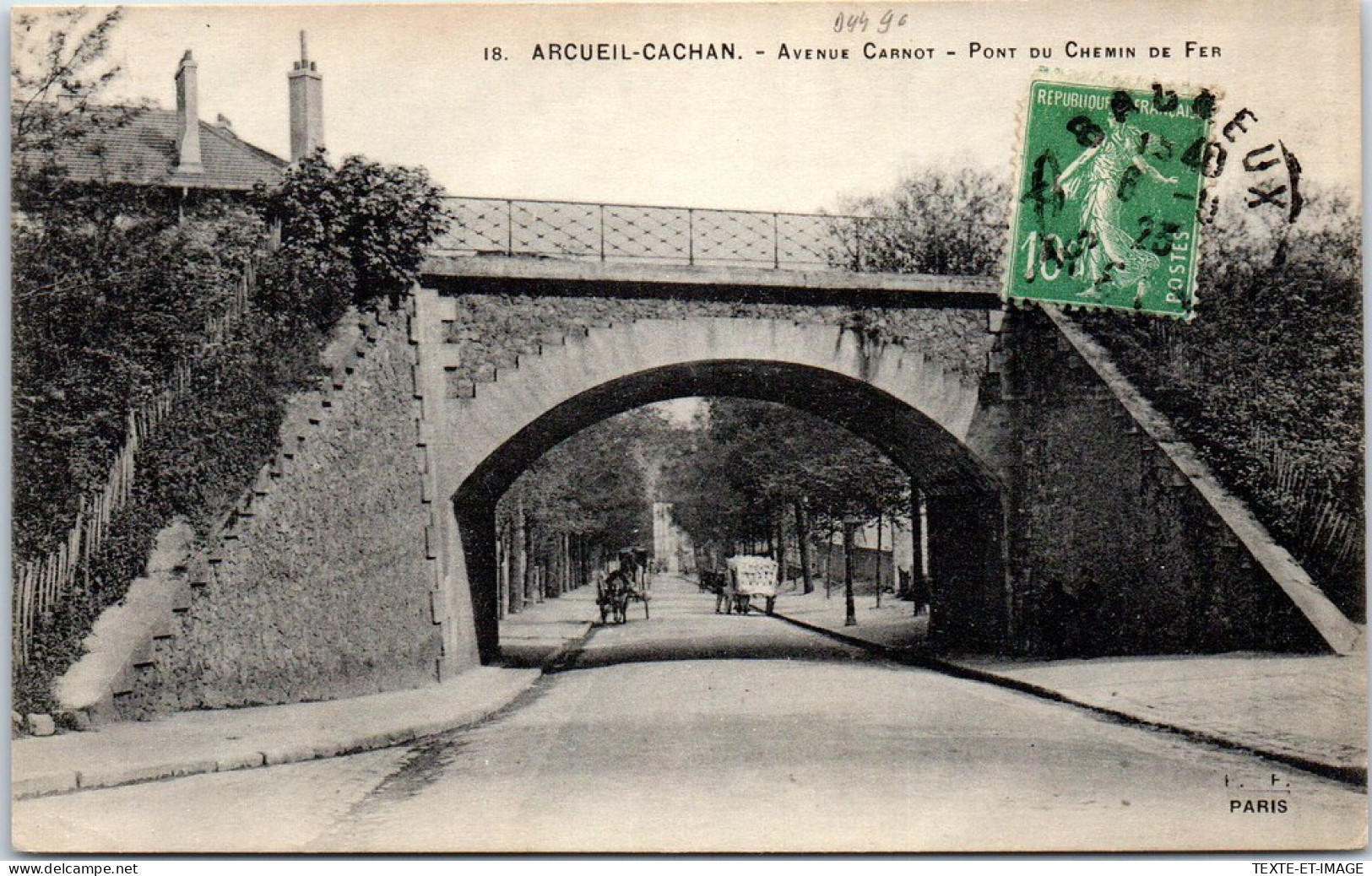 94 ARCUEIL CACHAN - Pont Du Chemin De Fer Avenue Carnot  - Arcueil