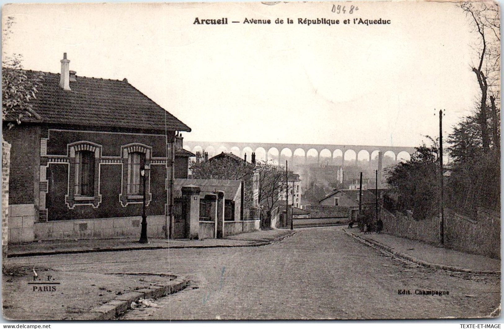 94 ARCUEIL CACHAN - Av De La Republique Et L'acqueduc. - Arcueil