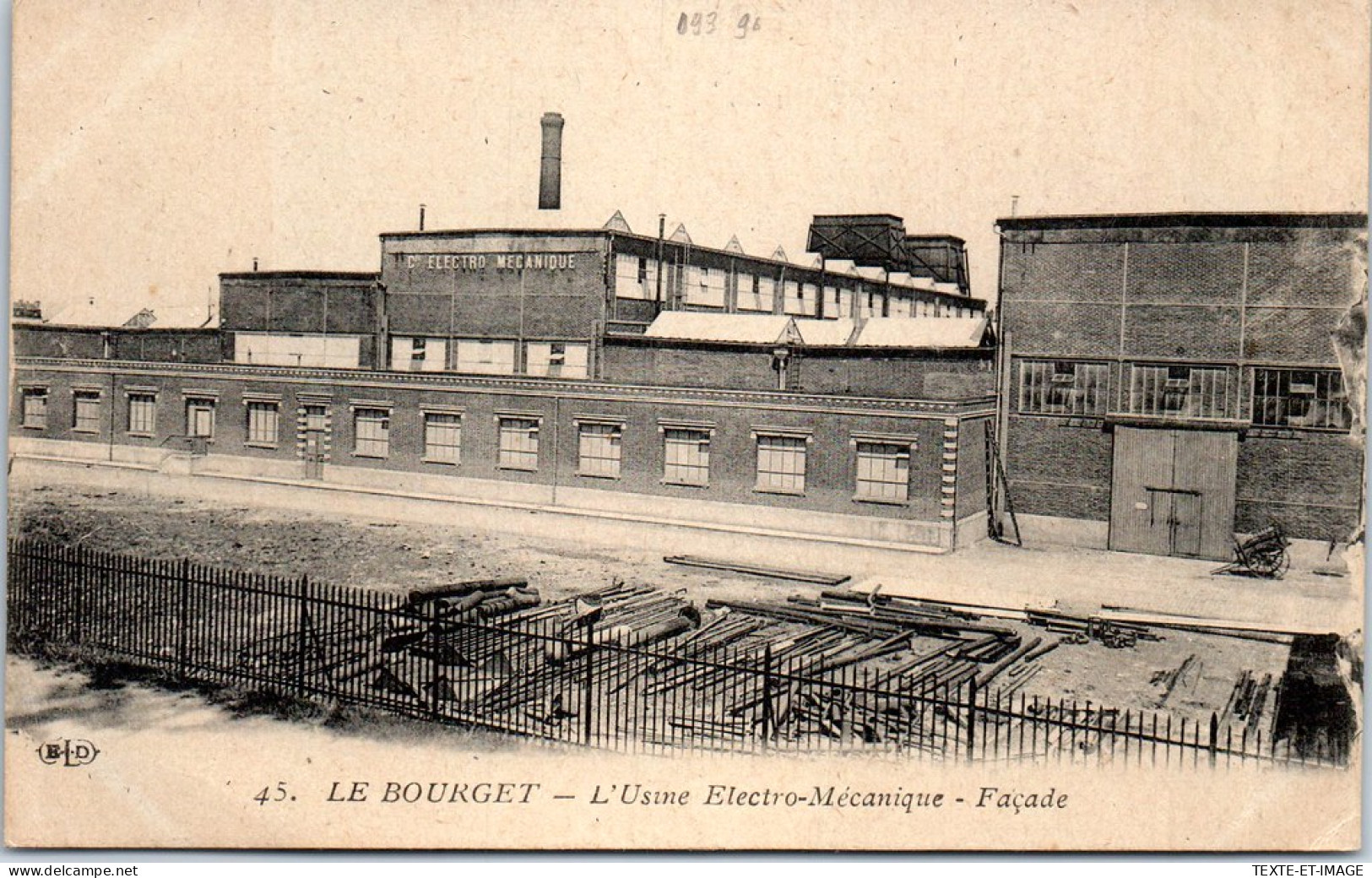 93 LE BOURGET - L'usine Electro-mecanique, Facade. - Le Bourget