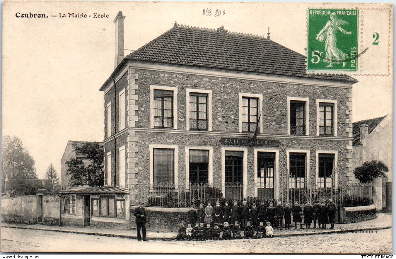 93 COUBRON - La Mairie, Ecole. - Sonstige & Ohne Zuordnung