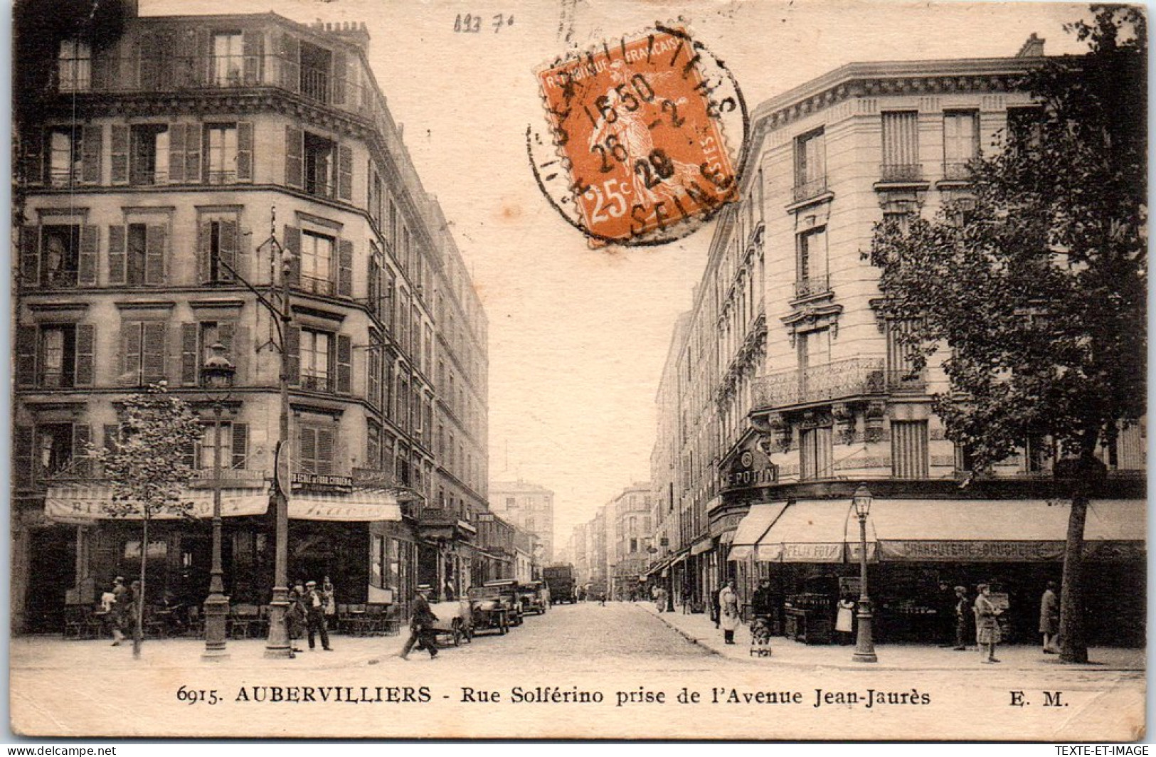 93 AUBERVILLIERS - Rue Solferino Prise De L'avenue J Jaures - Aubervilliers