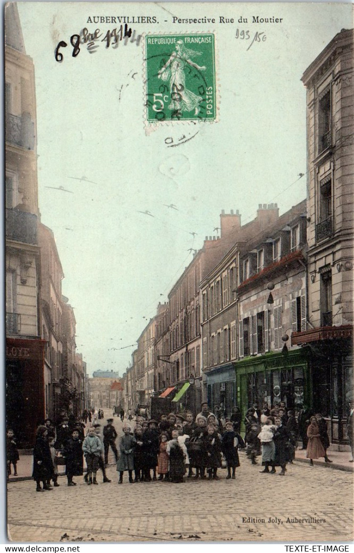 93 AUBERVILLIERS - Perspective Rue Du Moutier. - Aubervilliers