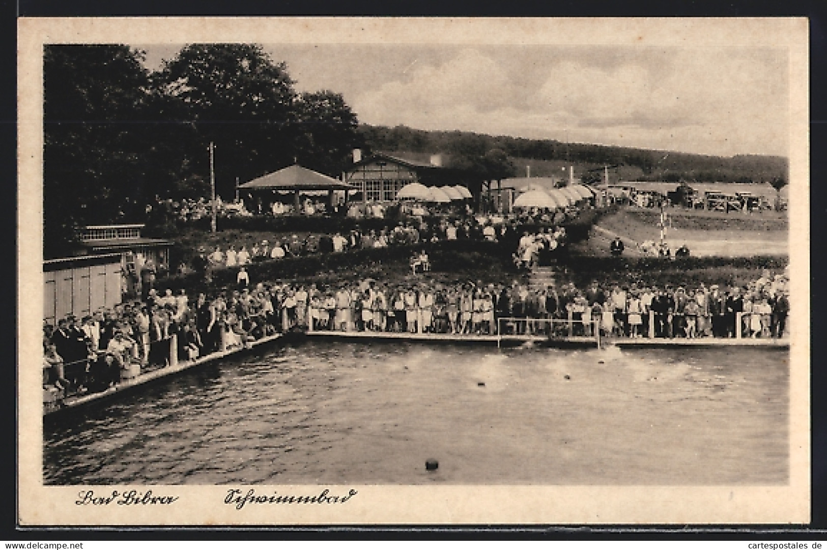 AK Bad Bibra /Thür., Das Schwimmbad An Einem Besucherreichen Tag  - Bad Bibra