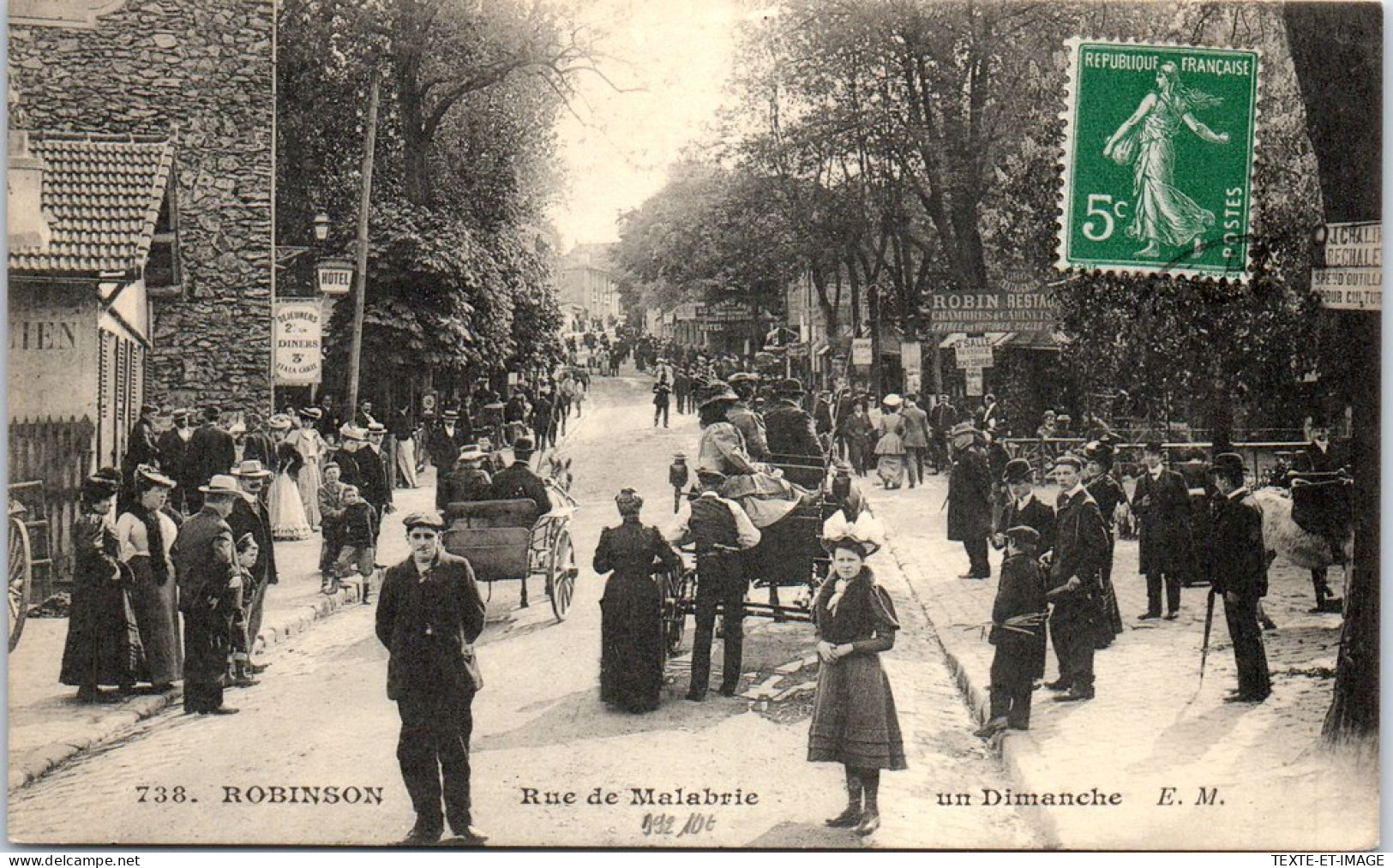 92 ROBINSON - Un Dimanche Rue De Malabrie. - Sonstige & Ohne Zuordnung