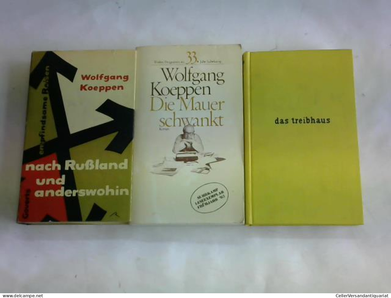3 Bände Von Koeppen, Wolfgang - Ohne Zuordnung