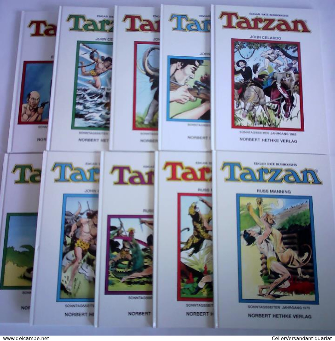 Tarzan. 10 Bände Von Rice Burroughs, Edgar - Unclassified