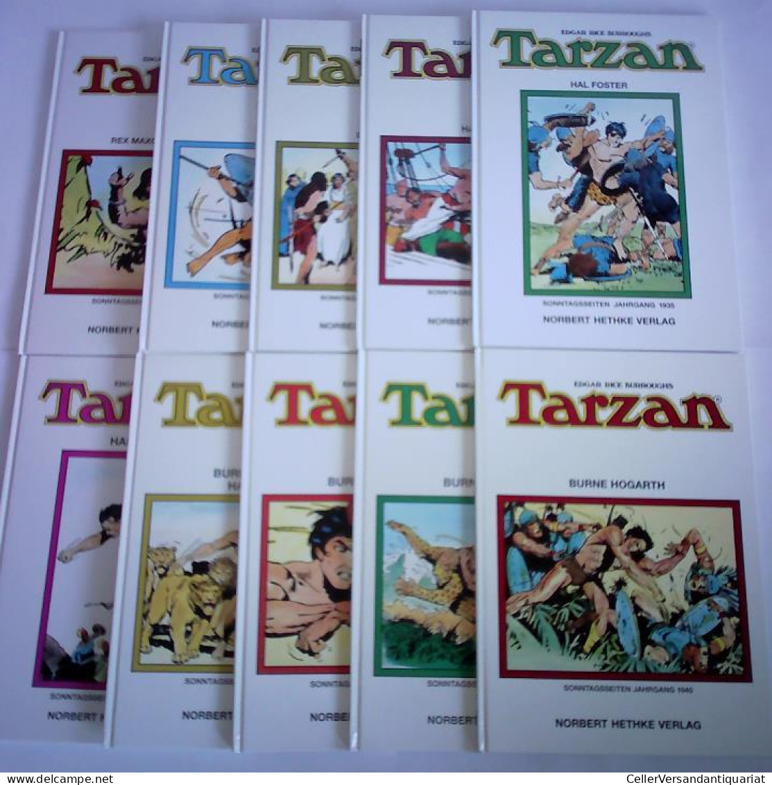 Tarzan. 10 Bände Von Rice Burroughs, Edgar - Sin Clasificación