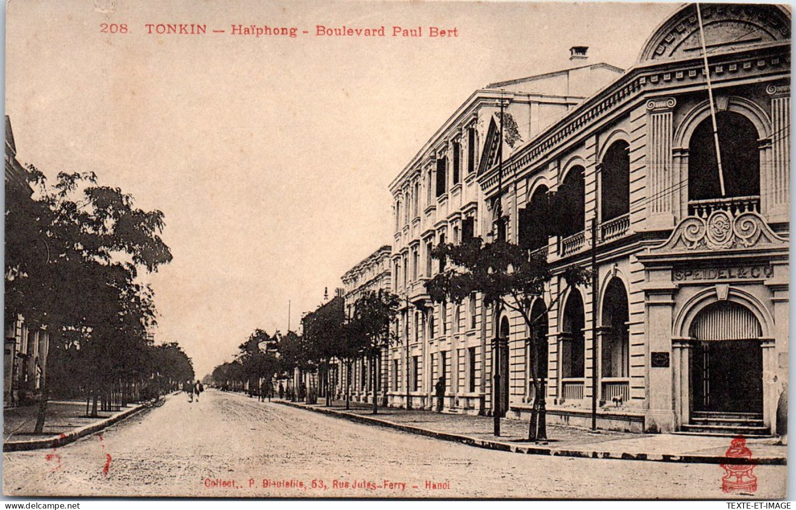 INDOCHINE - HAIPHONG - Le Boulevard Paul Bert  - Vietnam
