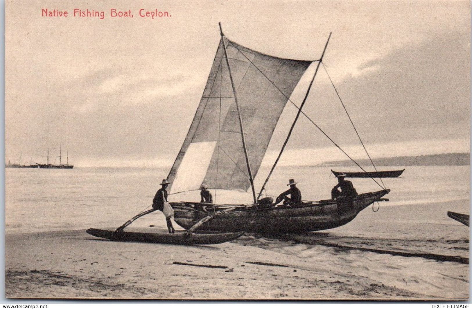 CEYLAN - Native Fishing Boat. - Sri Lanka (Ceylon)