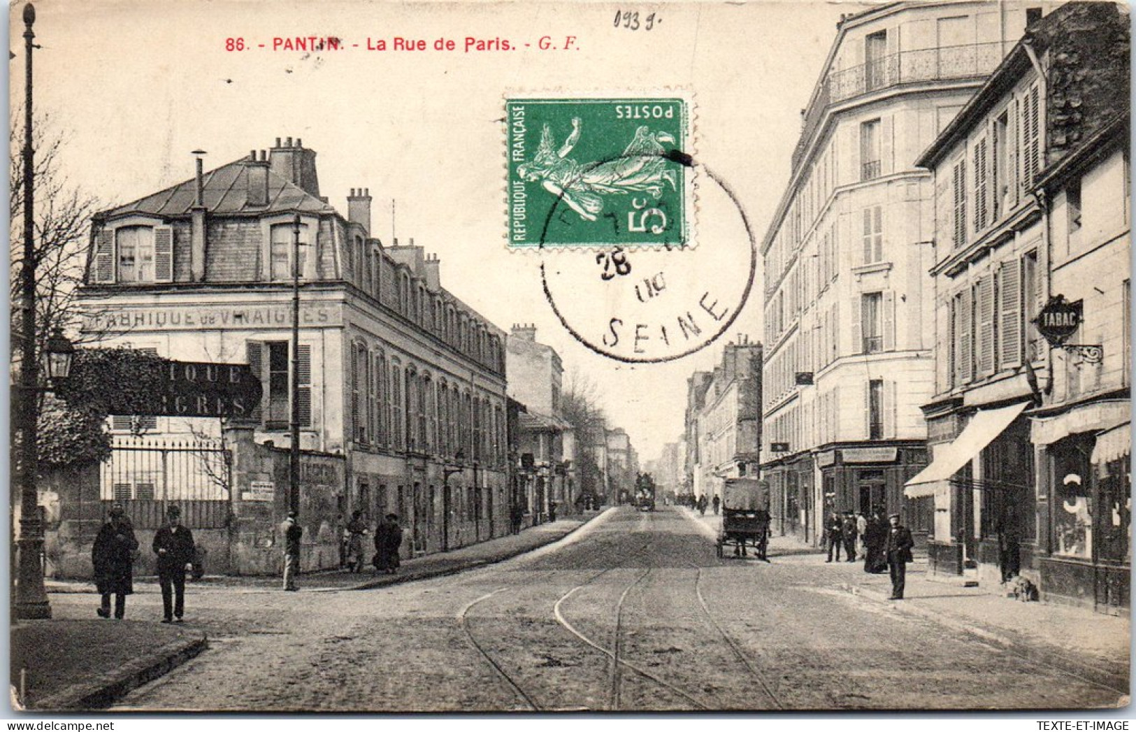 93 PANTIN - La Rue De Paris, Perspective  - Pantin