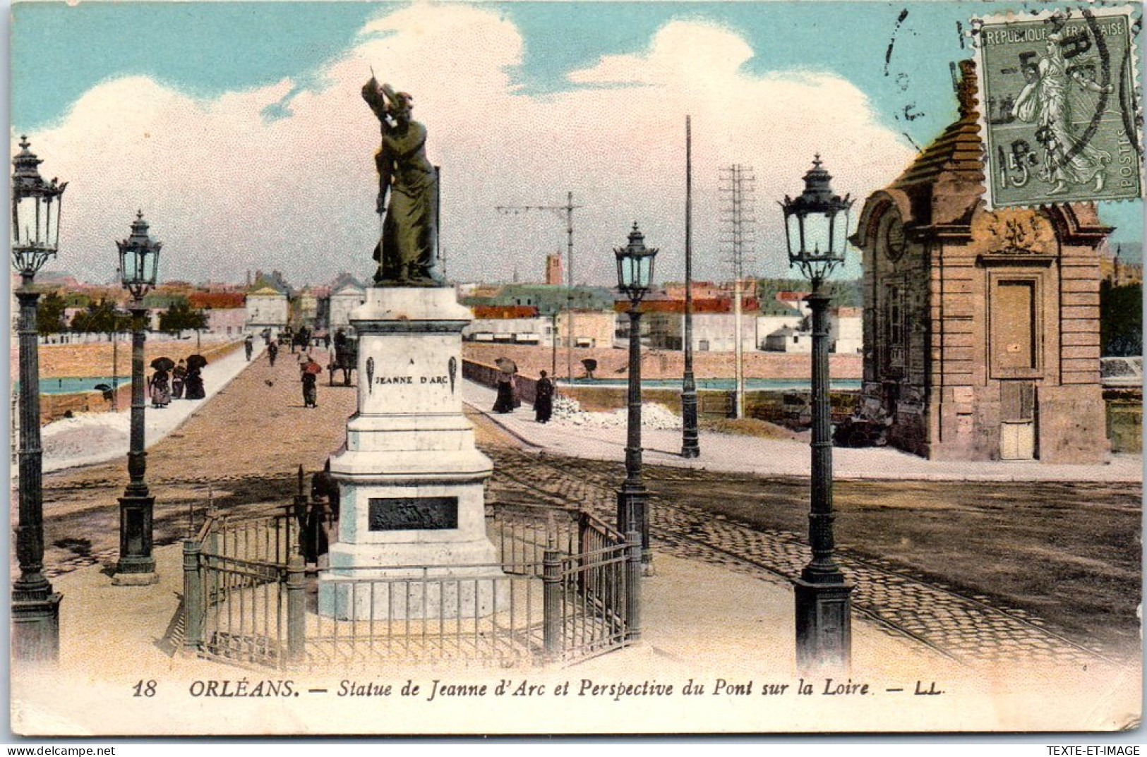 45 ORLEANS - Statue De Jeanne D'arc Et Pont Georges V - Orleans