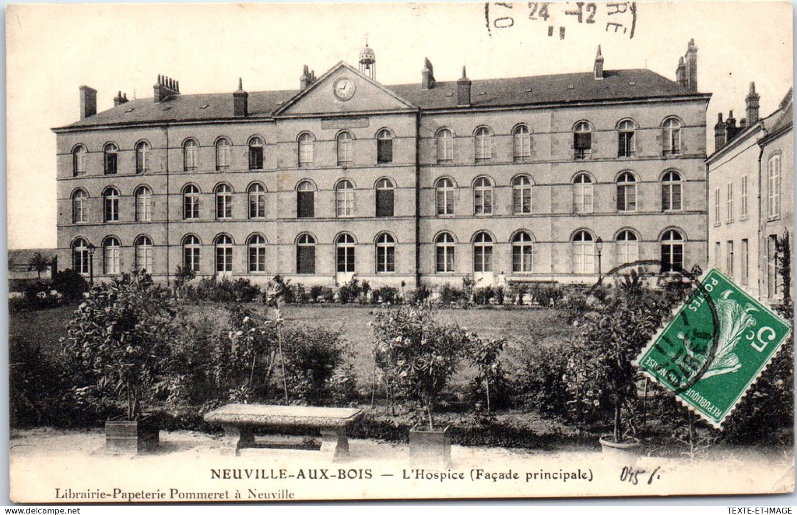 45 NEUVILLE AUX BOIS - Facade Principale De L'hospice  - Autres & Non Classés