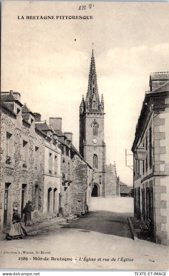 22 MUR DE BRETAGNE - L'eglise Et La Rue De L'eglise  - Other & Unclassified