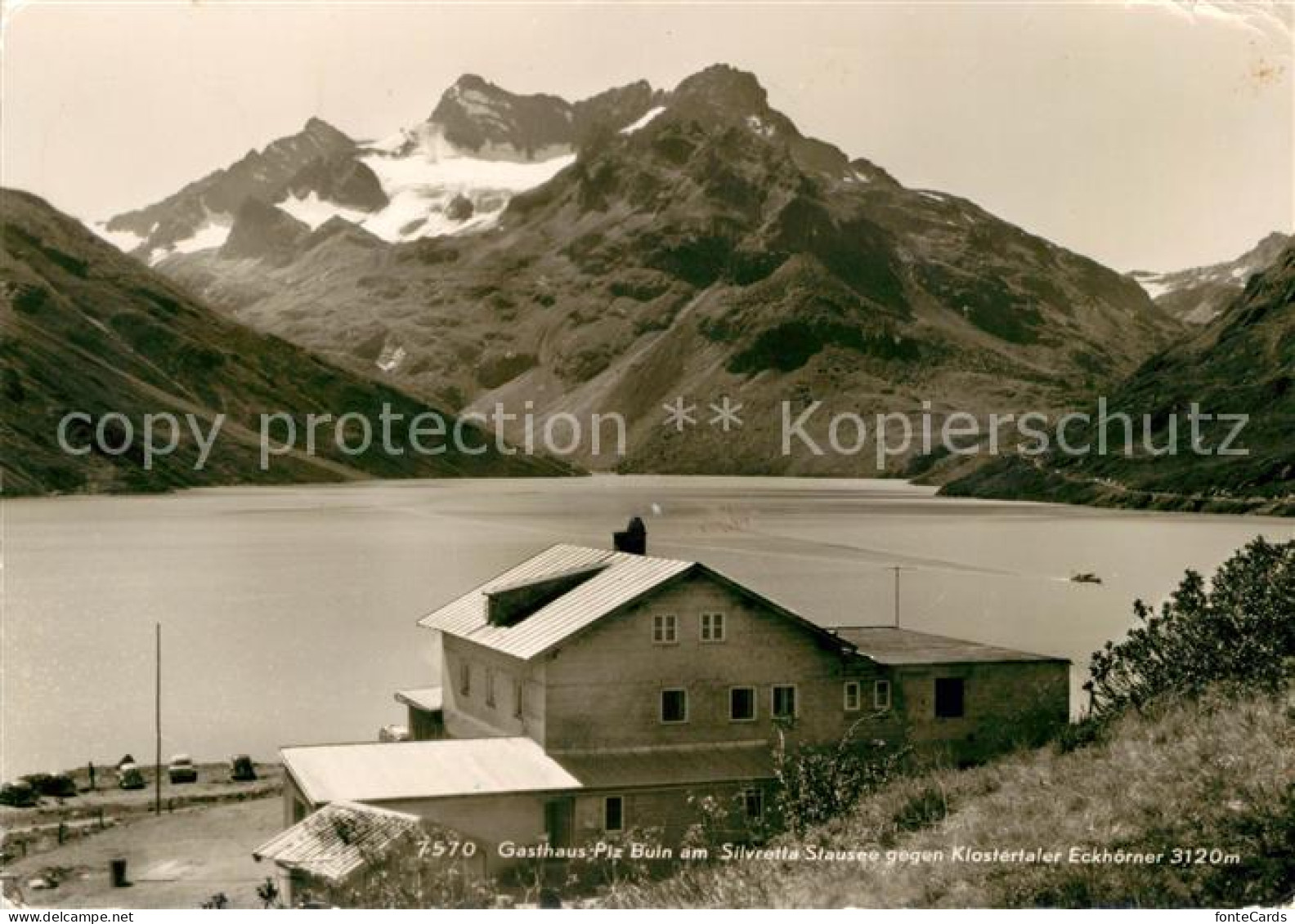 13155779 Silvrettasee Gasthaus Piz Buin Mit Klostertaler Eckhoerner Silvrettasee - Sonstige & Ohne Zuordnung