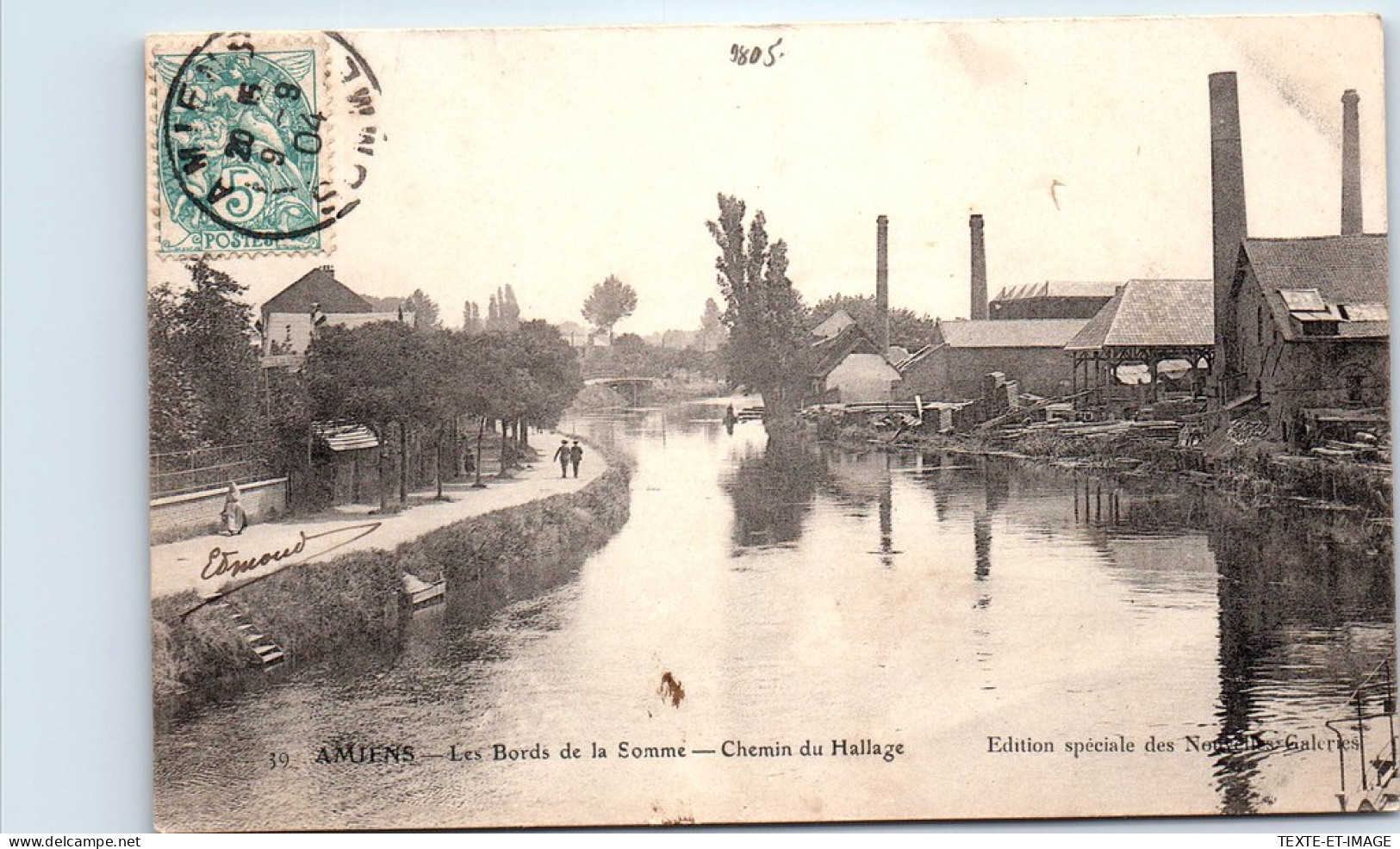 80 AMIENS - Les Bords De La Somme - Chemin Du Hallage. - Amiens