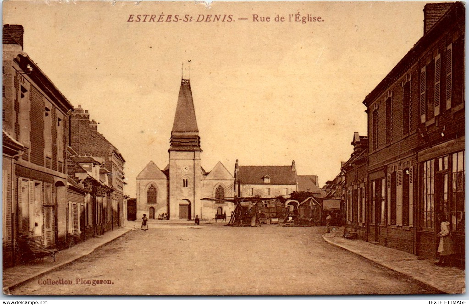 60 ESTREES SAINT DENIS - La Rue De L'eglise. - Estrees Saint Denis