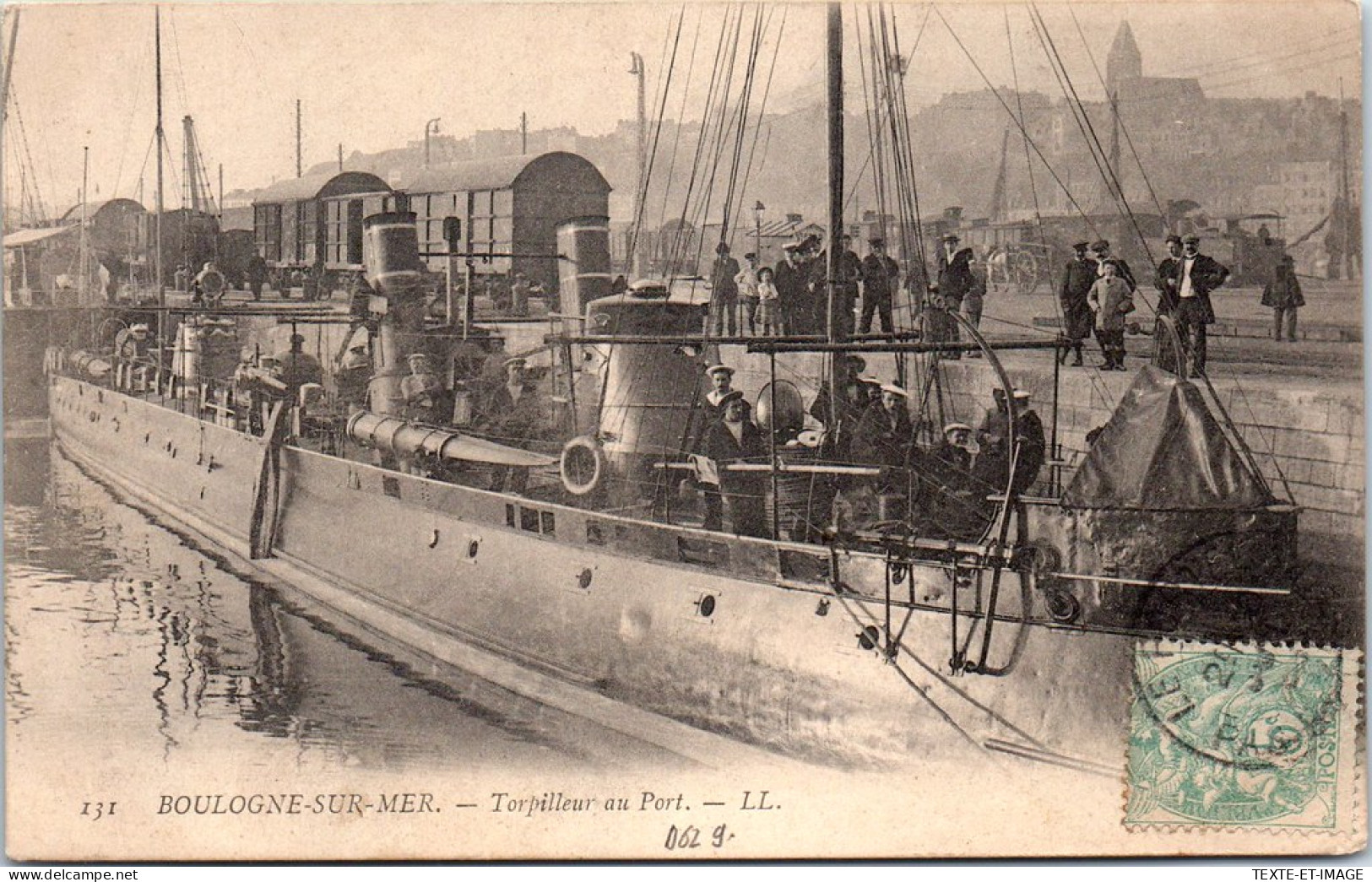 62 BOULOGNE SUR MER - Torpilleur Au Port. - Boulogne Sur Mer