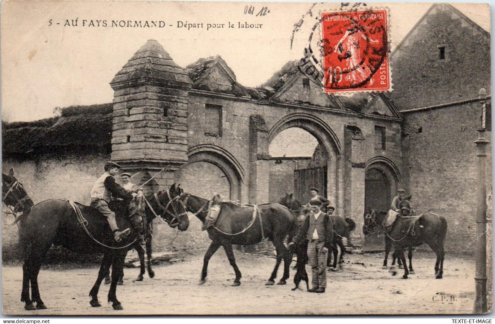 61 Au Pays Normand, Depart Pour Le Labour. - Other & Unclassified