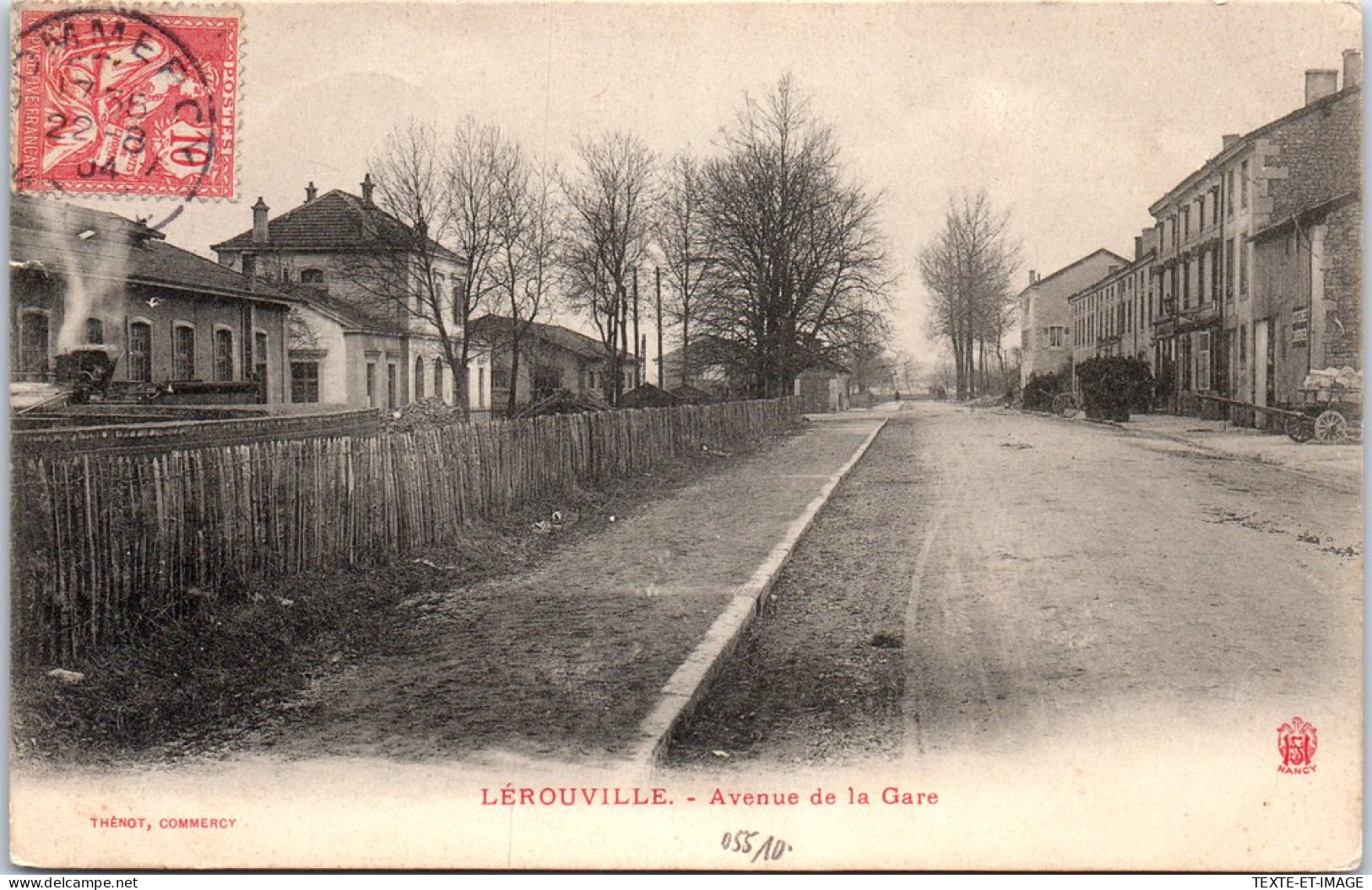 55 LEROUVILLE - L'avenue De La Gare.  - Lerouville