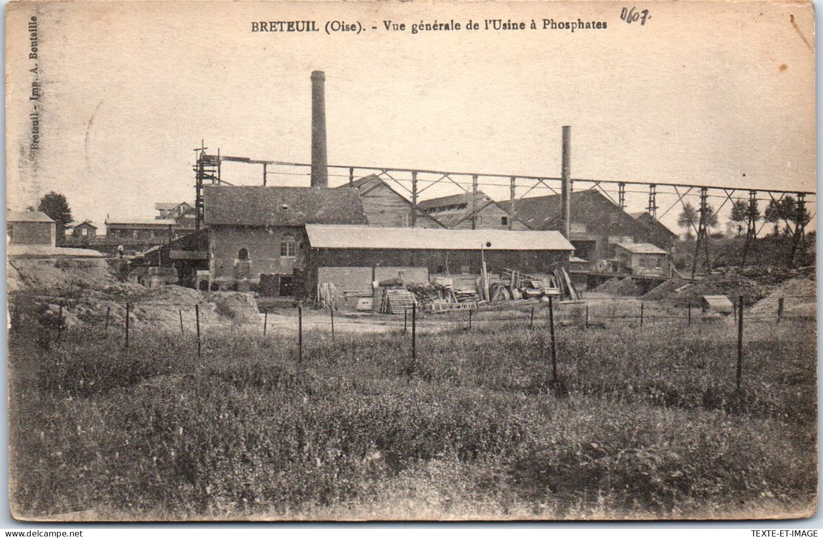 60 BRETEUIL - Vue Generale De L'usine A Phosphates. - Breteuil