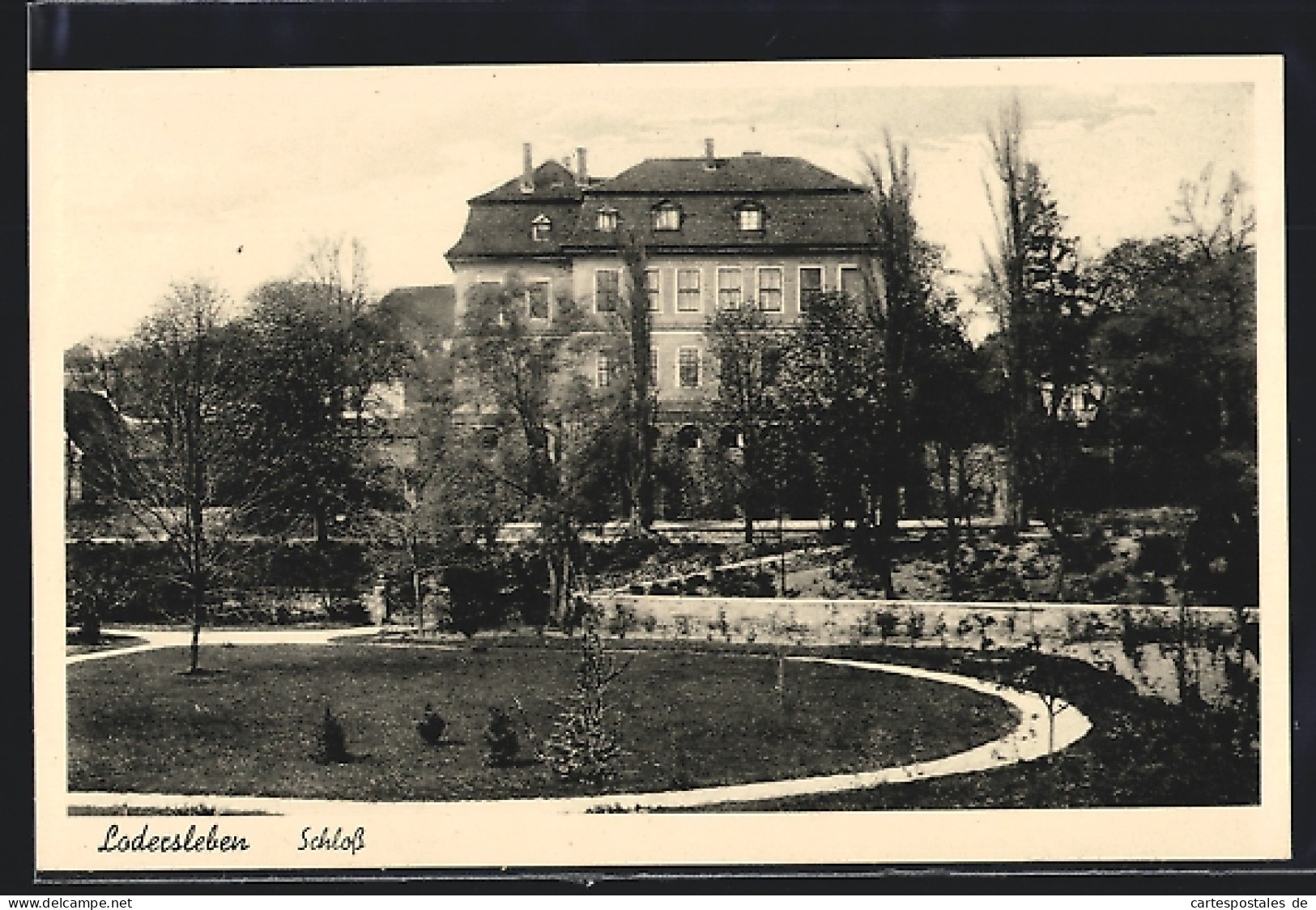 AK Lodersleben, Blick Aus Dem Park Zum Schloss  - Other & Unclassified