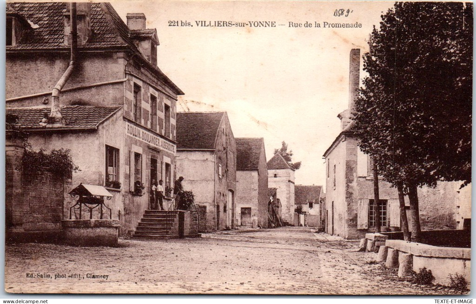 58 VILLIERS SUR YONNE - La Rue De La Promenade. - Other & Unclassified