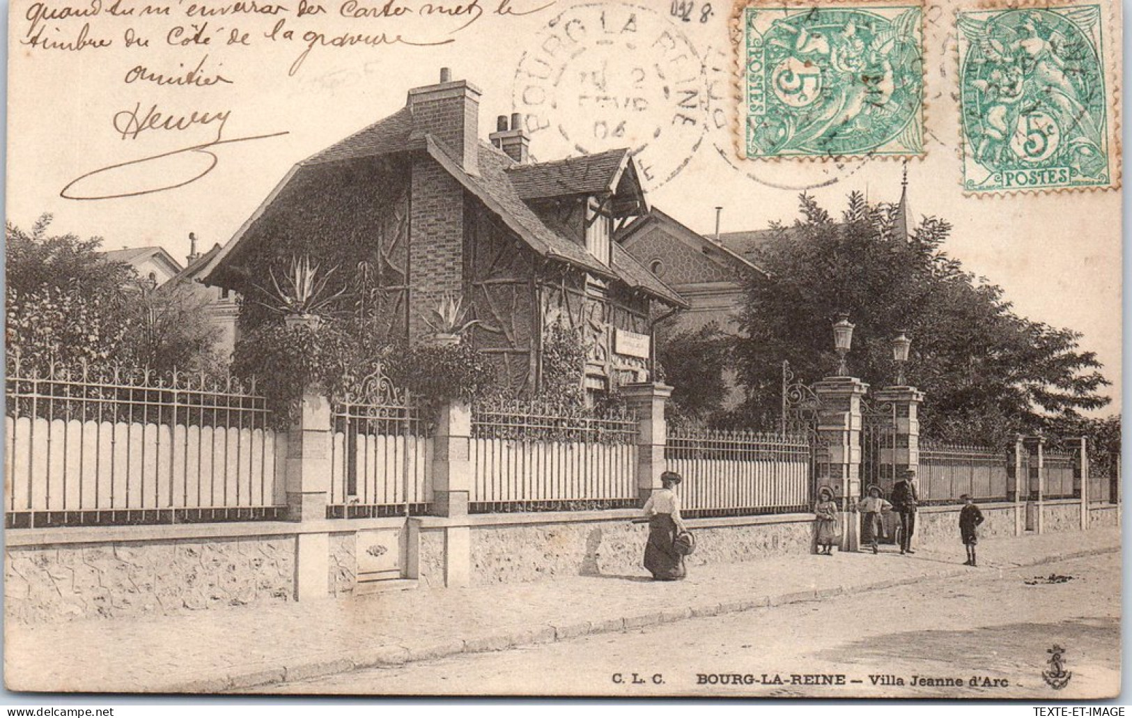 92 BOURG LA REINE - La Villa Jeanne D'arc. - Bourg La Reine