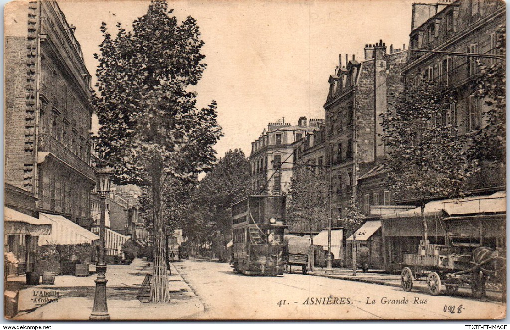 92 ASNIERES - Un Coin De La Grande Rue. - Asnieres Sur Seine