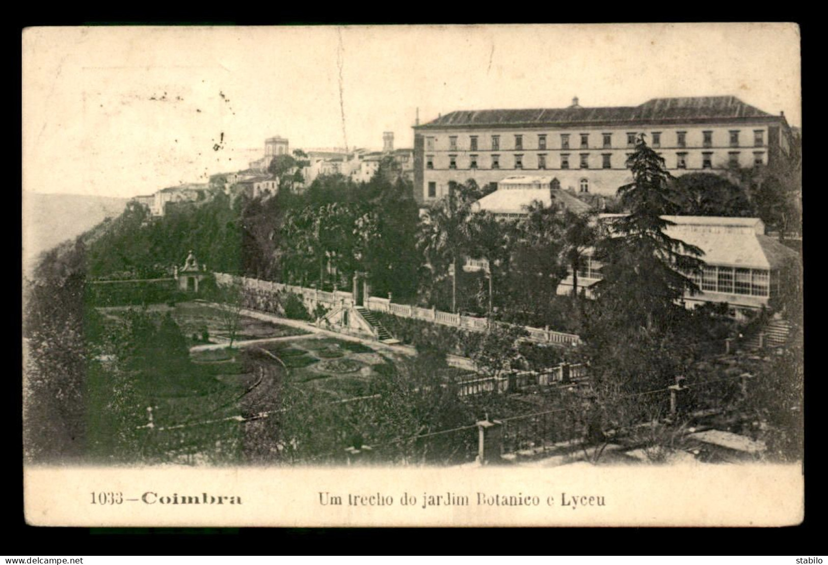 PORTUGAL - COIMBRA - UM TRECHO DO JARDIM BOTANICO E LYCCA - Coimbra