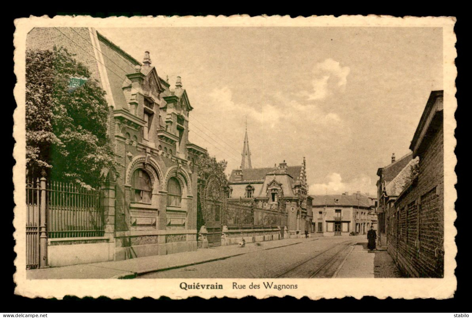 BELGIQUE - QUIEVRAIN - RUE DES WAGNONS - Quiévrain