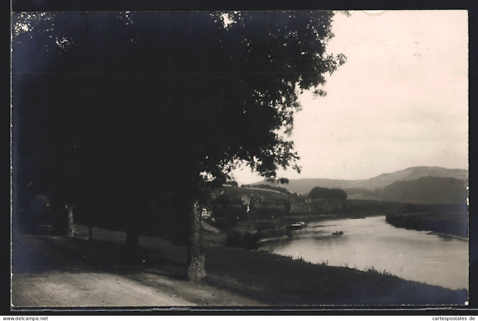 Foto-AK Brevörde, Uferpartie 1924  - Andere & Zonder Classificatie