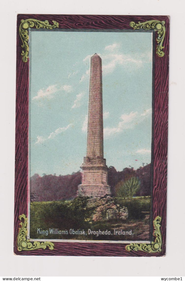 IRELAND - Drogheda King William's Obelisk Used Vintage Postcard - Louth