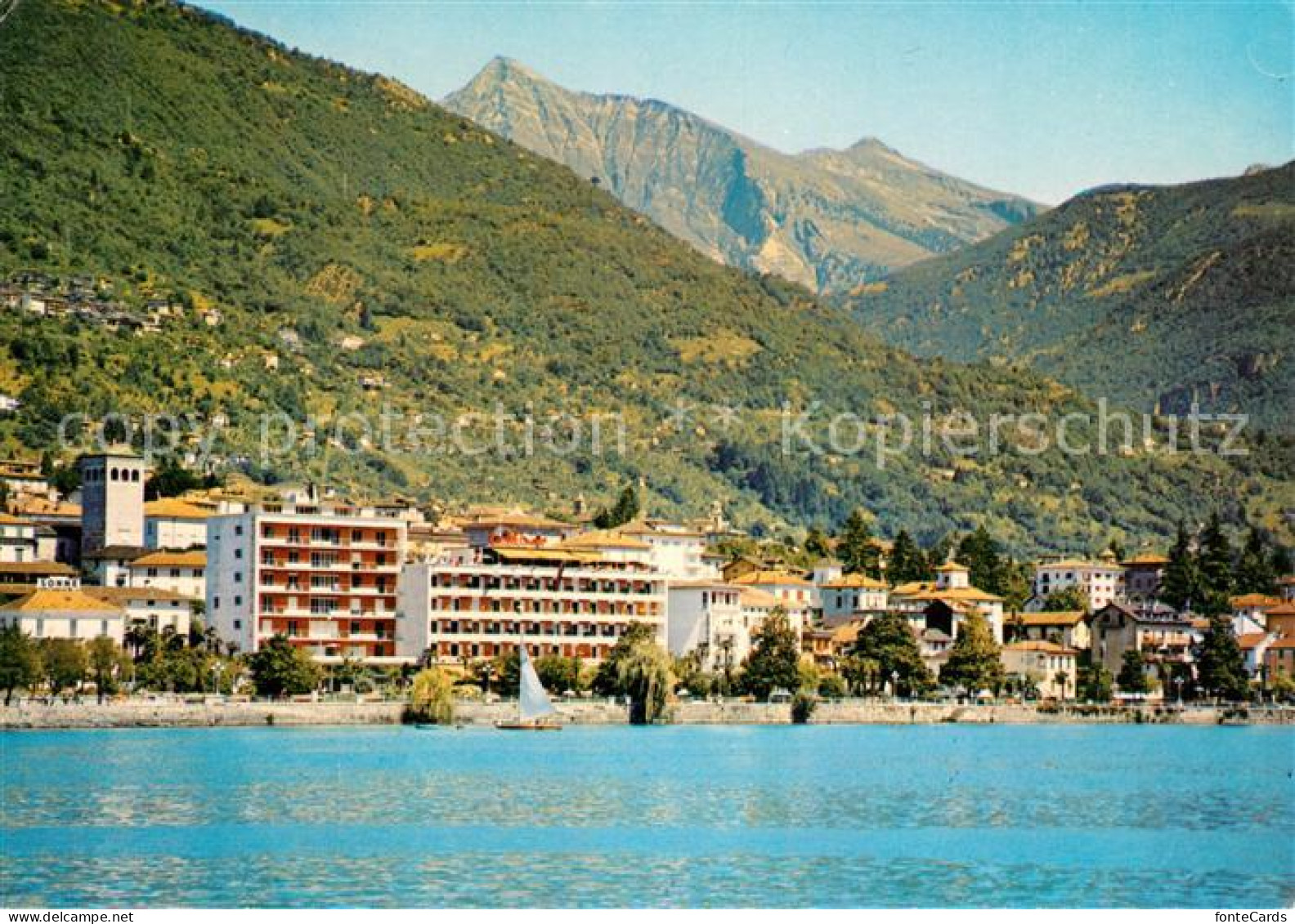 13152717 Locarno TI Panorama Ufer Kirche Locarno TI - Autres & Non Classés