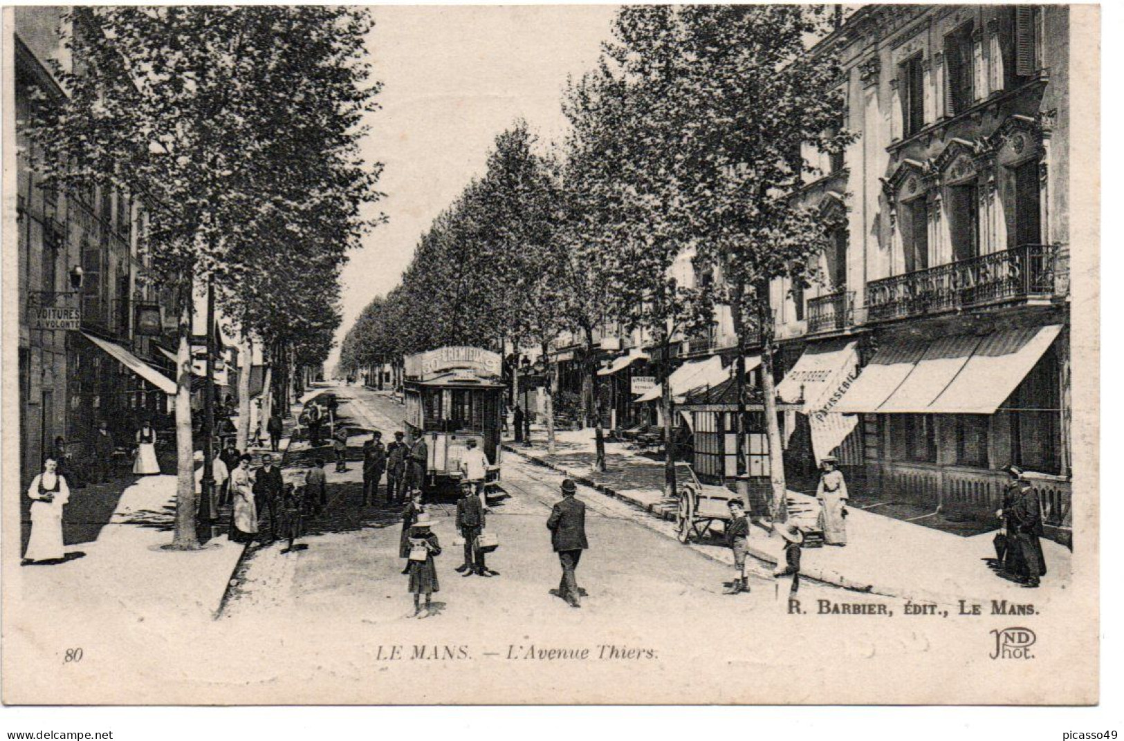 Sarthe , Le Mans , L'avenue Thiers - Le Mans