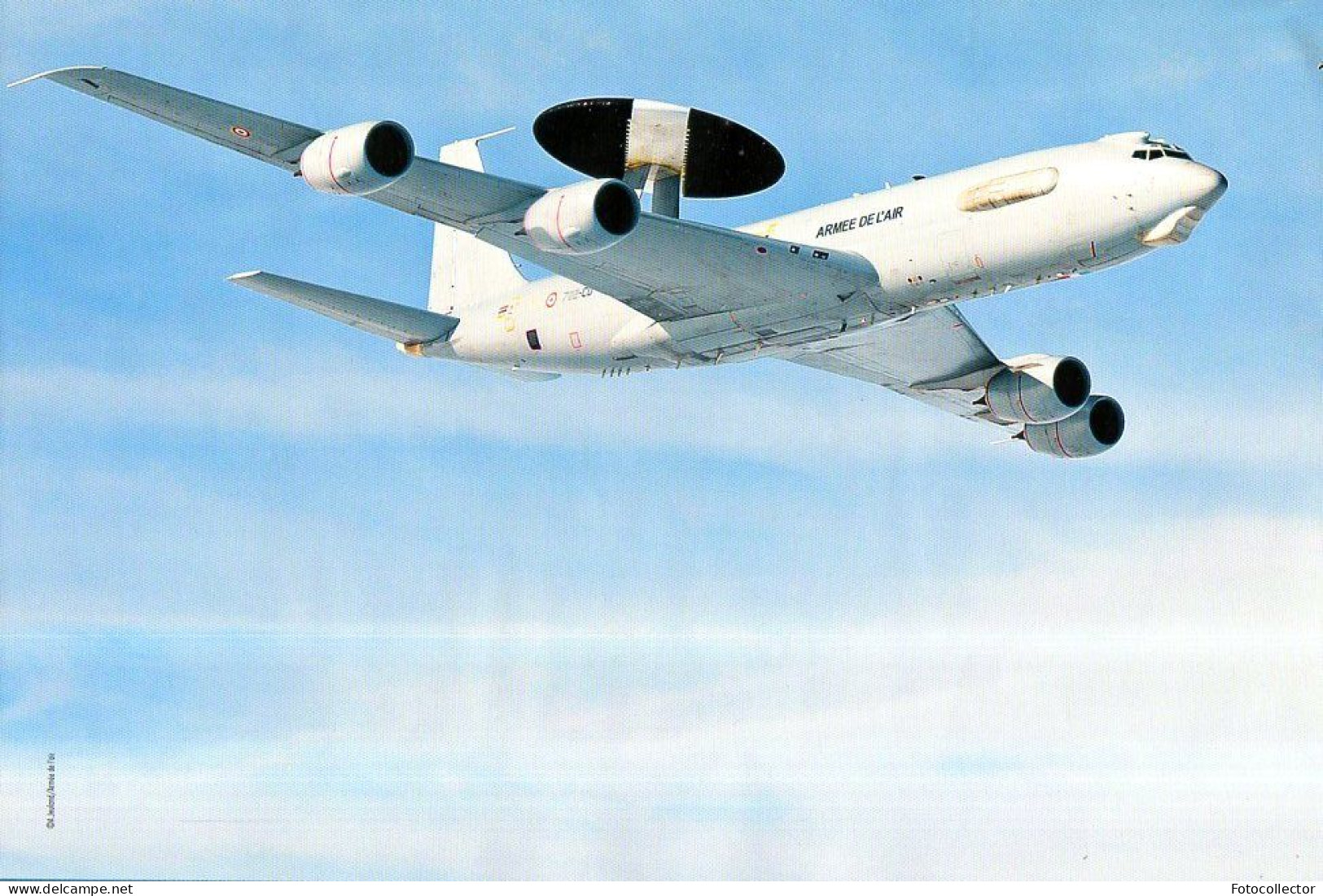 Poster Avion Ravitailleur Boeing KC 135 Avec Un Avion De Détection Radar Awacs - Luchtvaart