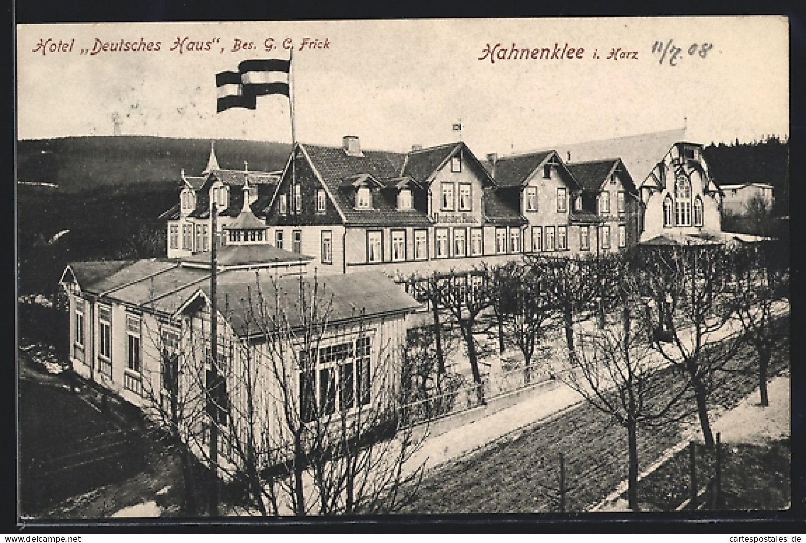 AK Hahnenklee I. Harz, Blick Auf Das Hotel Deutsches Haus  - Andere & Zonder Classificatie