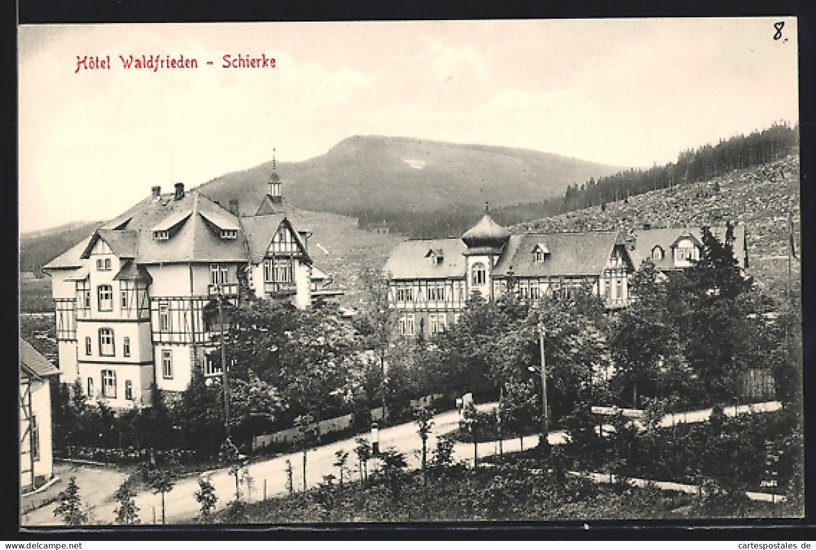 AK Schierke, Blick Auf Hotel Waldfrieden  - Schierke