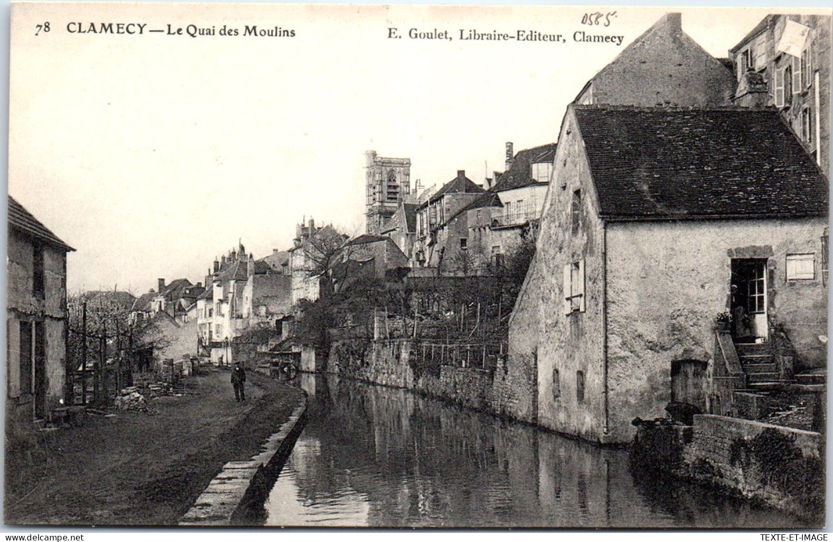 58 CLAMECY - Le Quai Des Moulins  - Clamecy