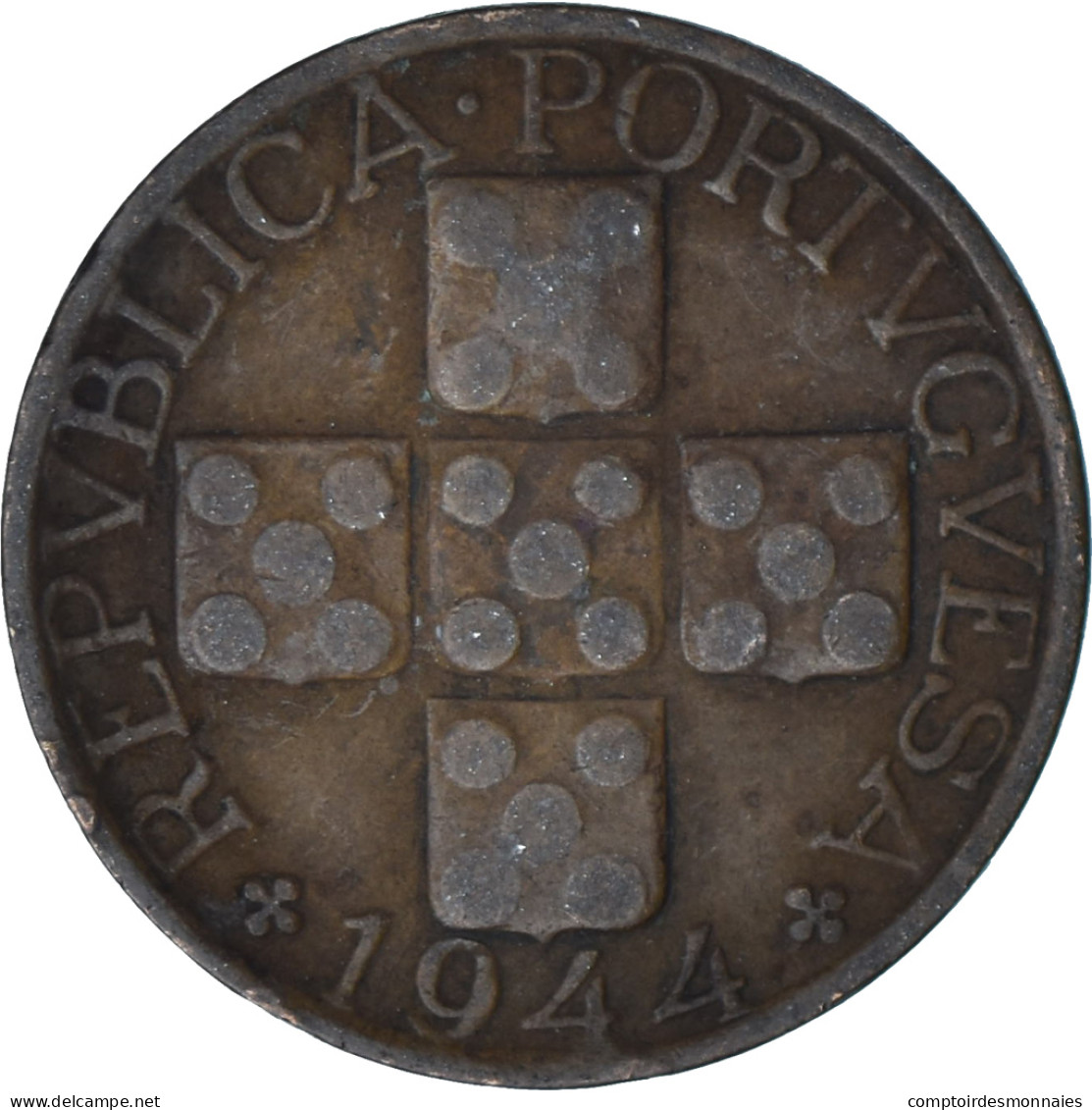 Portugal, 20 Centavos, 1944 - Portugal