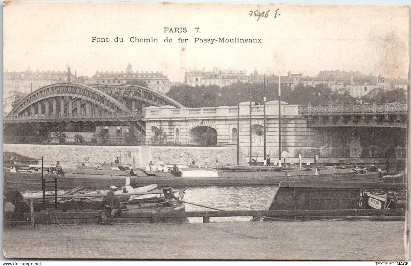 75016 PARIS - Le Pont Du Chemin De Fer, Passy Moulineaux - Arrondissement: 16