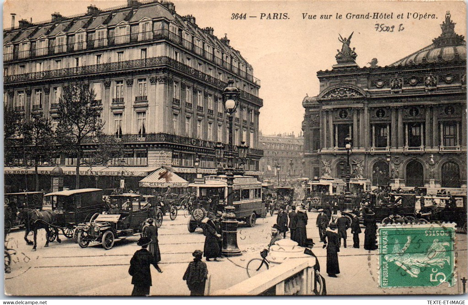 75009 PARIS - Vue Sur Le Grand Hotel & L'opera - Arrondissement: 09