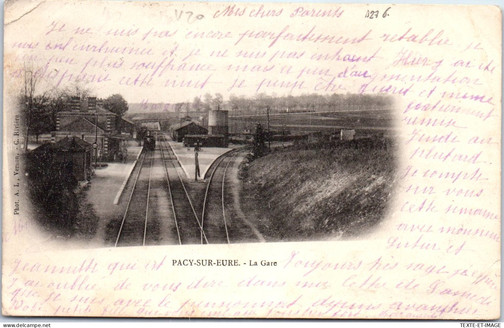 27 PACY SUR EURE - Vue D'ensemble De La Gare  - Pacy-sur-Eure