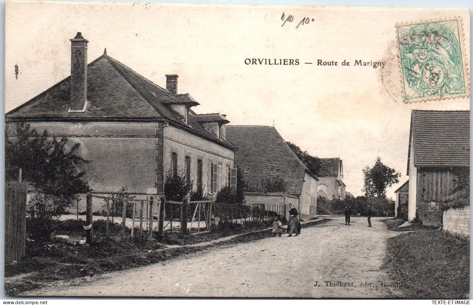 10 ORVILLIERS - La Route De Marigny  - Andere & Zonder Classificatie