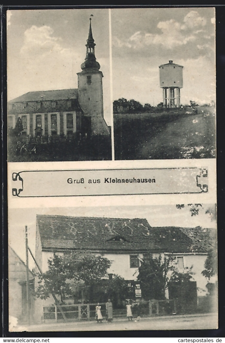 AK Kleinneuhausen, Strassenpartie Und Kirche  - Other & Unclassified