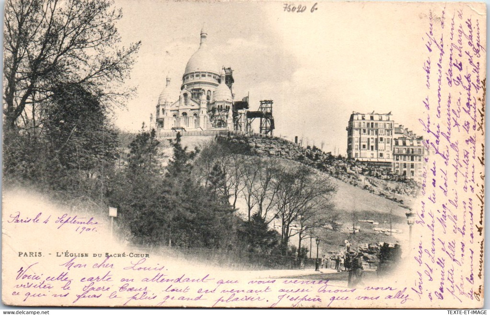 75020 PARIS - Construction Du Sacre Cœur. - Arrondissement: 20