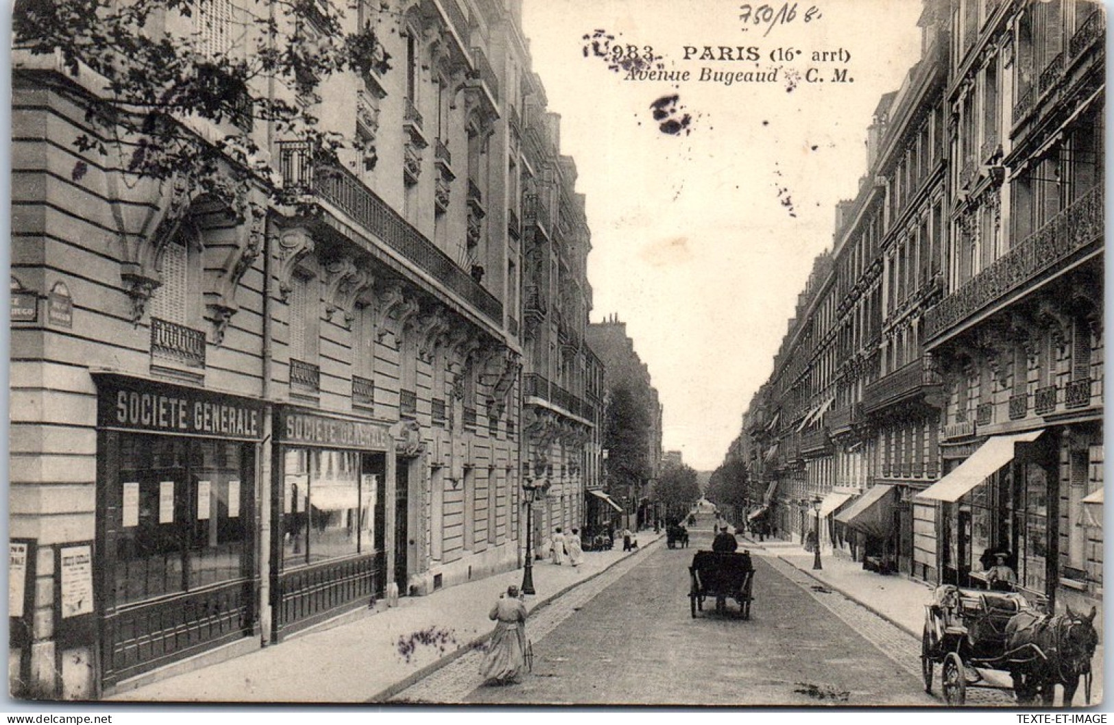 75016 PARIS - L'avenue Bugeaud. - Paris (16)