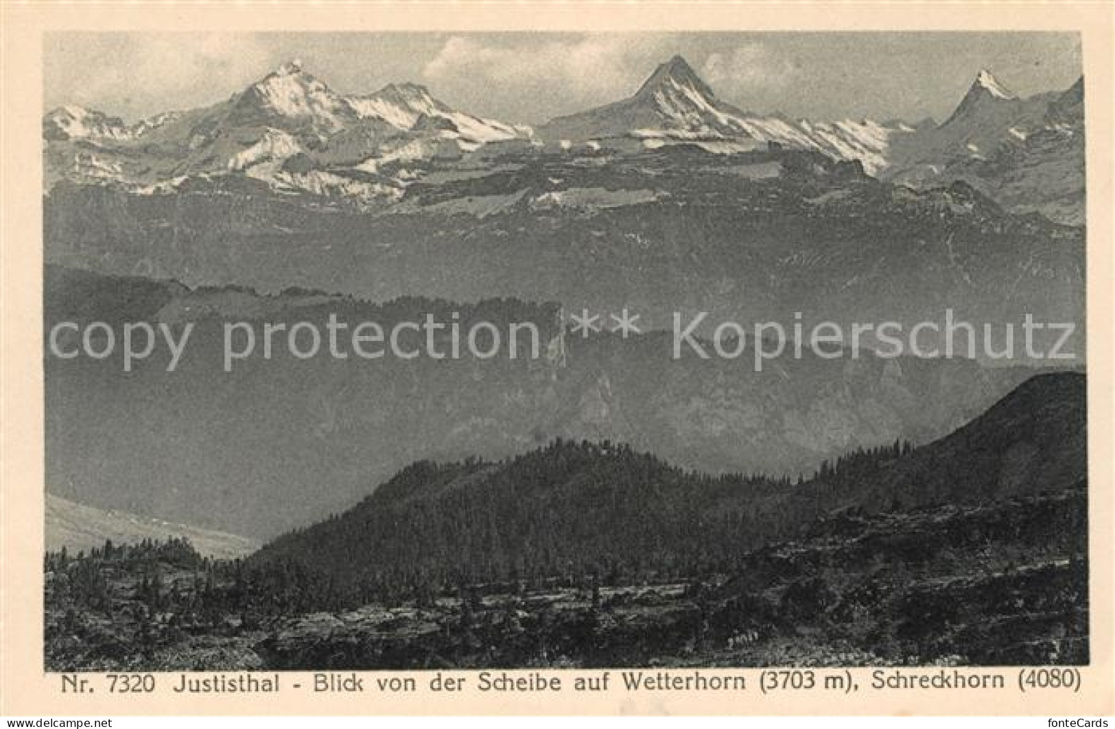 13150437 Justistal Wetterhorn Schreckhorn Justistal - Other & Unclassified