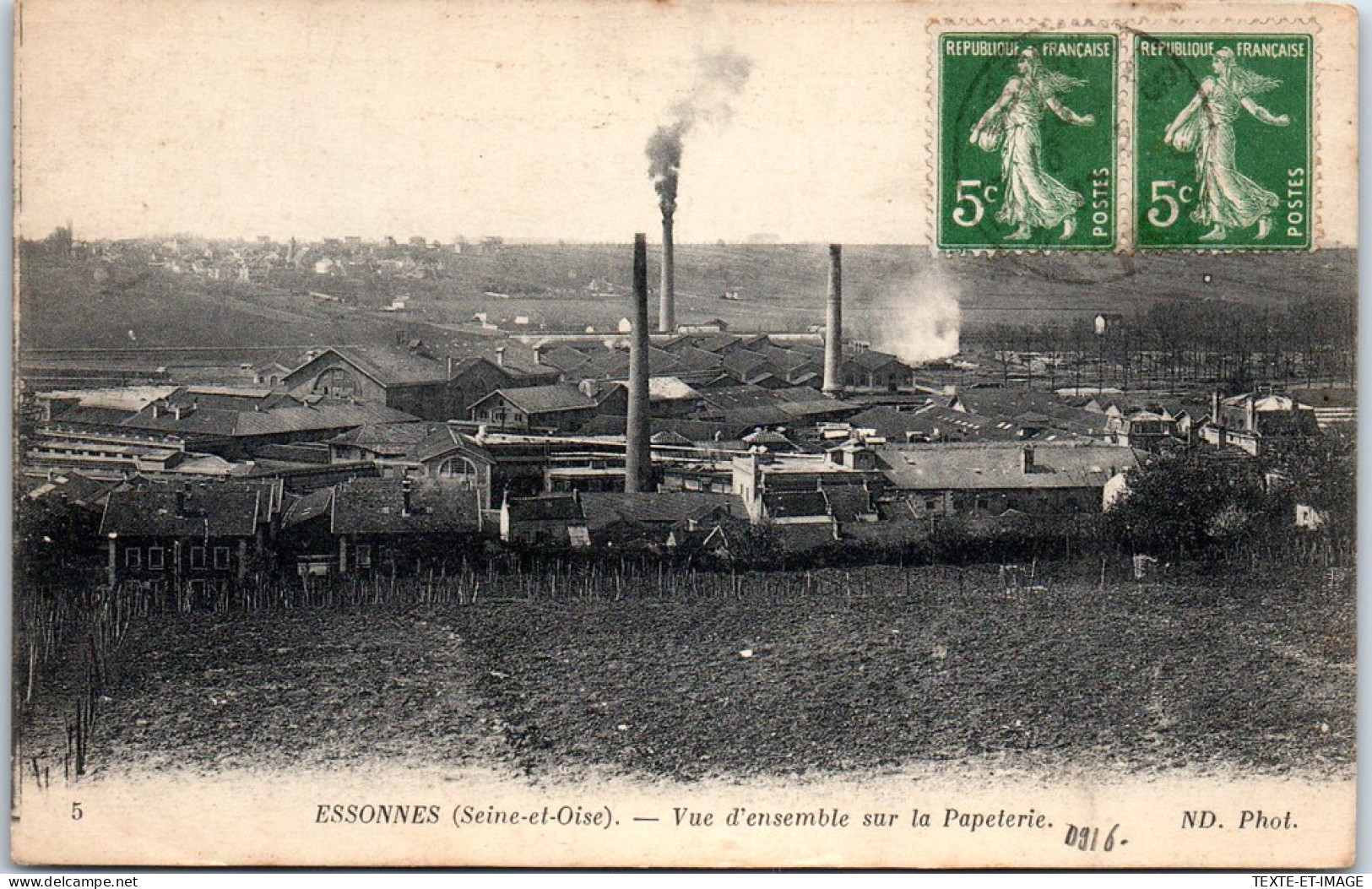 91 ESSONNES - Vue Generale Sur La Papeterie. - Essonnes