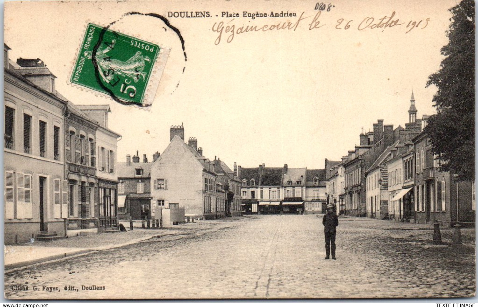 80 DOULLENS - La Place Eugene Andrieu. - Doullens