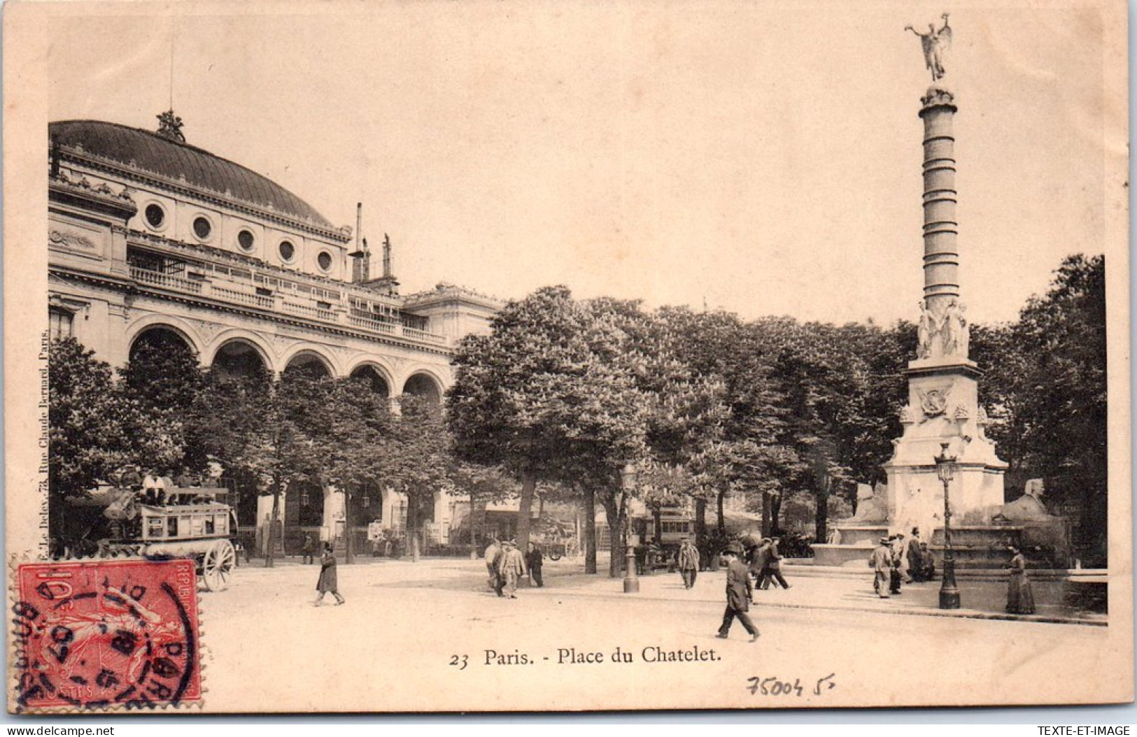 75004 PARIS - La Place Du Chatelet -- - Paris (04)